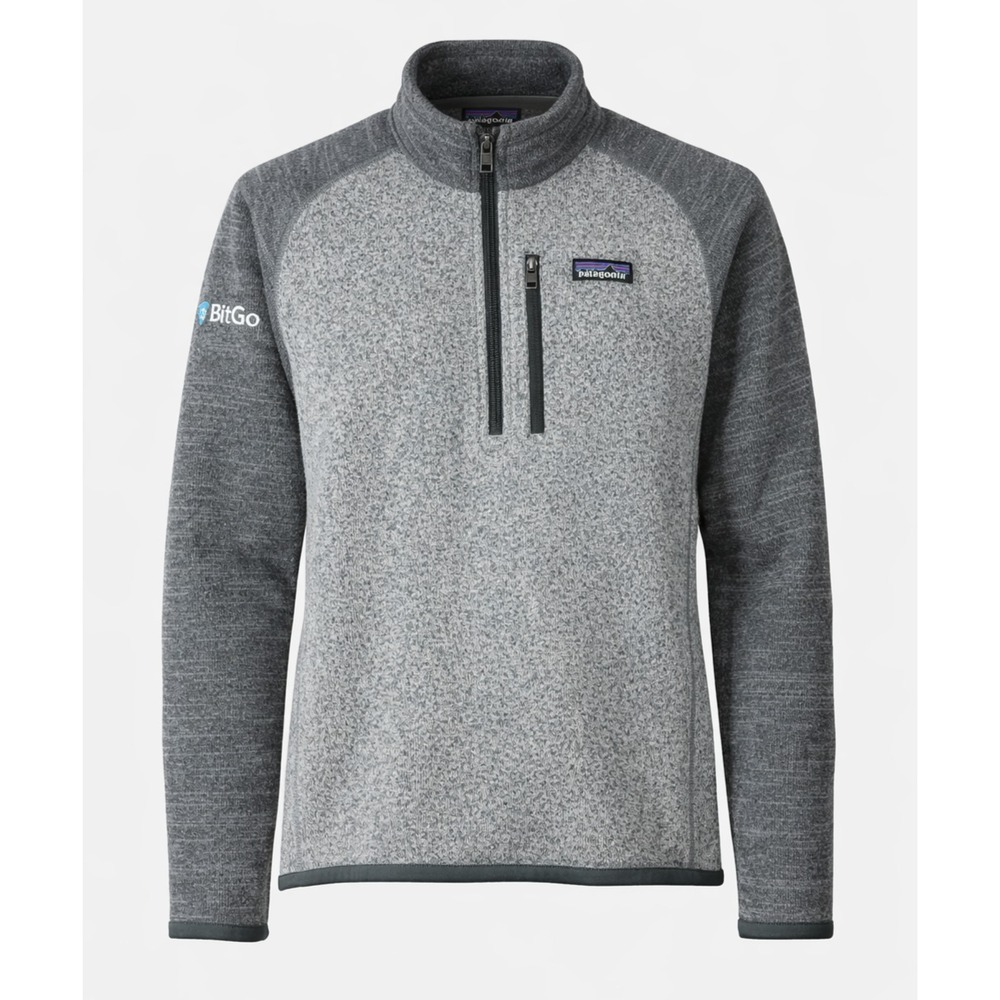 Patagonia Better Sweater Quarter Zip Fleece Pullover Grey Small *Company Logo - Picture 1 of 10